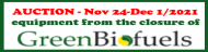 AUCTION - Equipment from Green Biofuels